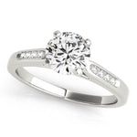 14K White Gold Single Row Diamond Engagement Ring (1 ct. tw.)