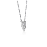 Diamond Heart Design Pendant in 14K White Gold