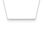 Diamond Bar Pendant in 14K White Gold (1/4 ct. tw.)