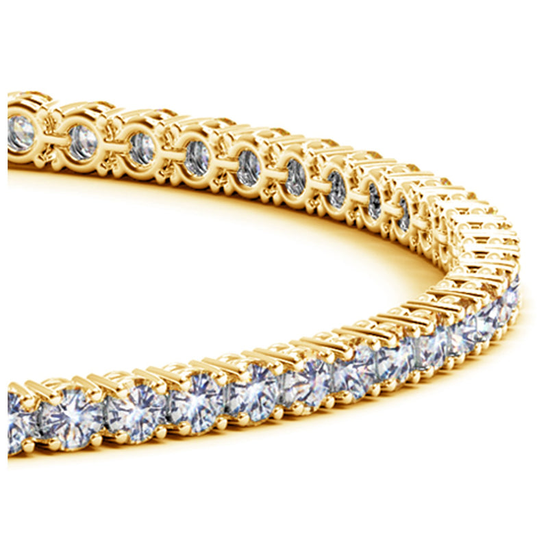 14K Yellow Gold Round Diamond Tennis Bracelet (4 ct. tw.)