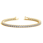 14K Yellow Gold Round Diamond Tennis Bracelet (6 ct. tw.)