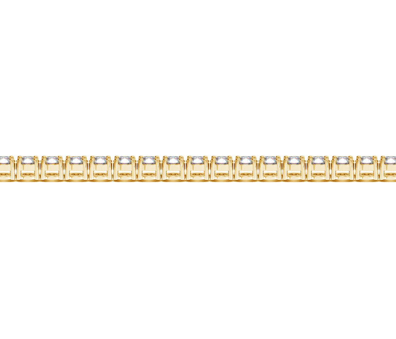 14K Yellow Gold Round Diamond Tennis Bracelet (6 ct. tw.)