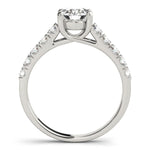 14K White Gold Round Trellis Setting Diamond Engagement Ring (1 ct. tw.)