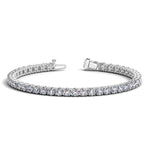 14K White Gold Round Diamond Tennis Bracelet (10 ct. tw.)