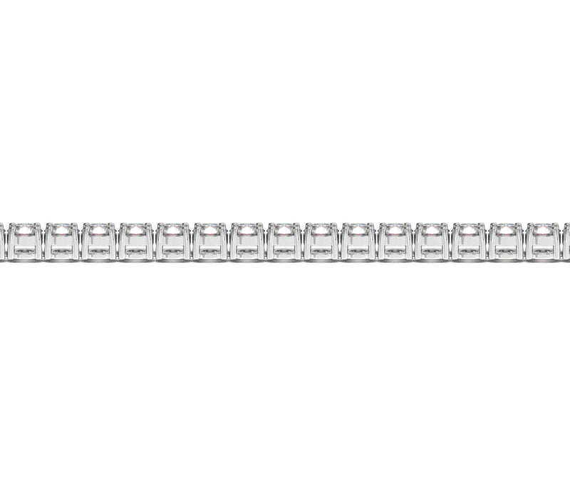 14K White Gold Round Diamond Tennis Bracelet (10 ct. tw.)