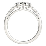 14K White Gold Two Stone Round Diamond Ring (5/8 ct. tw.)