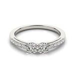 14K White Gold Two Stone Round Diamond Ring (5/8 ct. tw.)