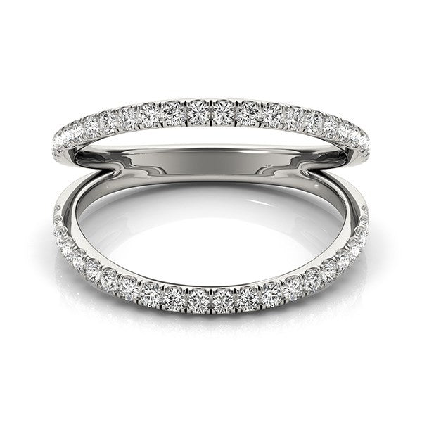 14K White Gold Diamond Split Band Ring (1/4 ct. tw.)