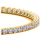 14K Yellow Gold Round Diamond Tennis Bracelet (5 ct. tw.)