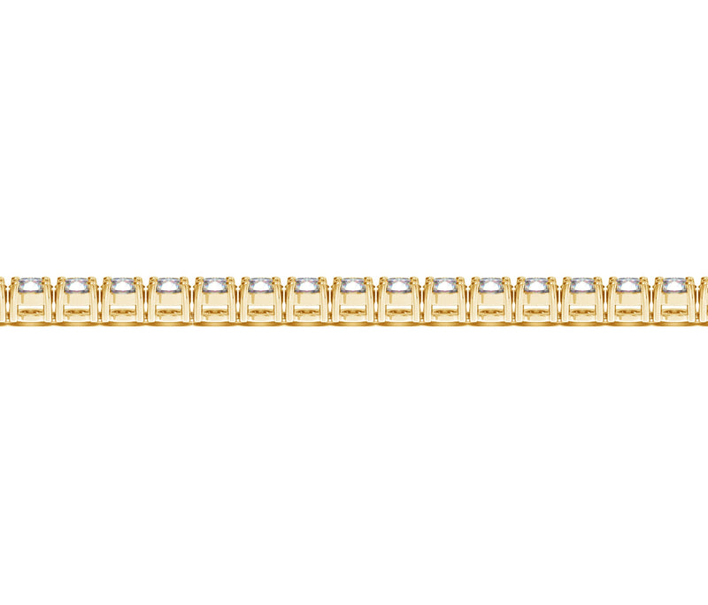 14K Yellow Gold Round Diamond Tennis Bracelet (10 ct. tw.)