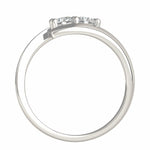 14K White Gold Round Two Stone Common Prong Diamond Ring (1/2 ct. tw.)