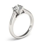 14K White Gold Round Cut Cathedral Design Solitaire Diamond Engagement Ring (1 ct. tw.)