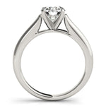 14K White Gold Round Cut Cathedral Design Solitaire Diamond Engagement Ring (1 ct. tw.)