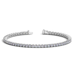 14K White Gold Round Diamond Tennis Bracelet (4 ct. tw.)