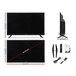 Devanti 24" Inch LED TV Combo Built-In DVD Player DC 12V Caravan Boat USB