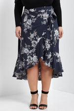 Niki Ruffle Midi Skirt