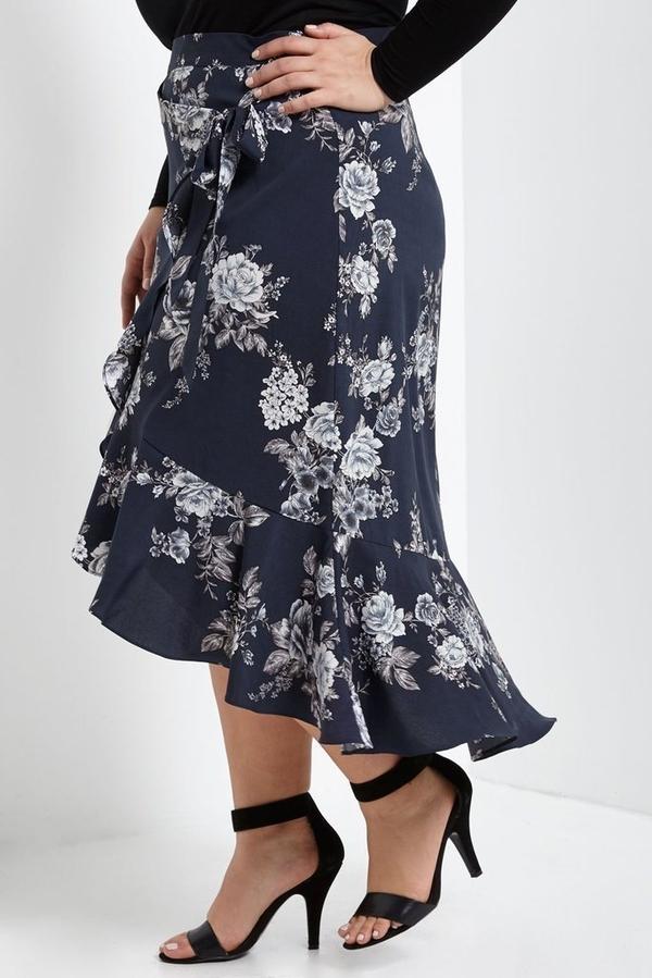 Niki Ruffle Midi Skirt