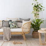 Cushion Cover-Coastal Fringe Natural-Solid Natural-60cm x 60cm