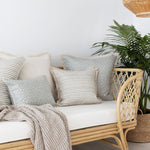 Cushion Cover-Coastal Fringe Natural-Solid Natural-60cm x 60cm