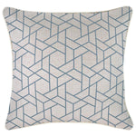 Cushion Cover-With Piping-Milan Blue-45cm x 45cm