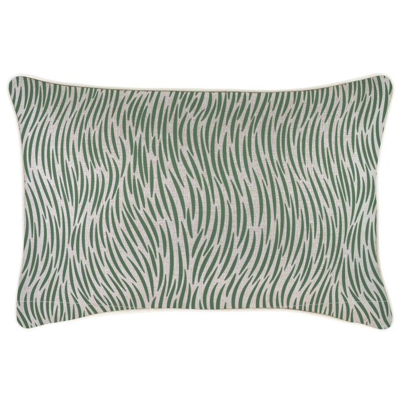 Cushion Cover-With Piping-Wild Green-35cm x 50cm