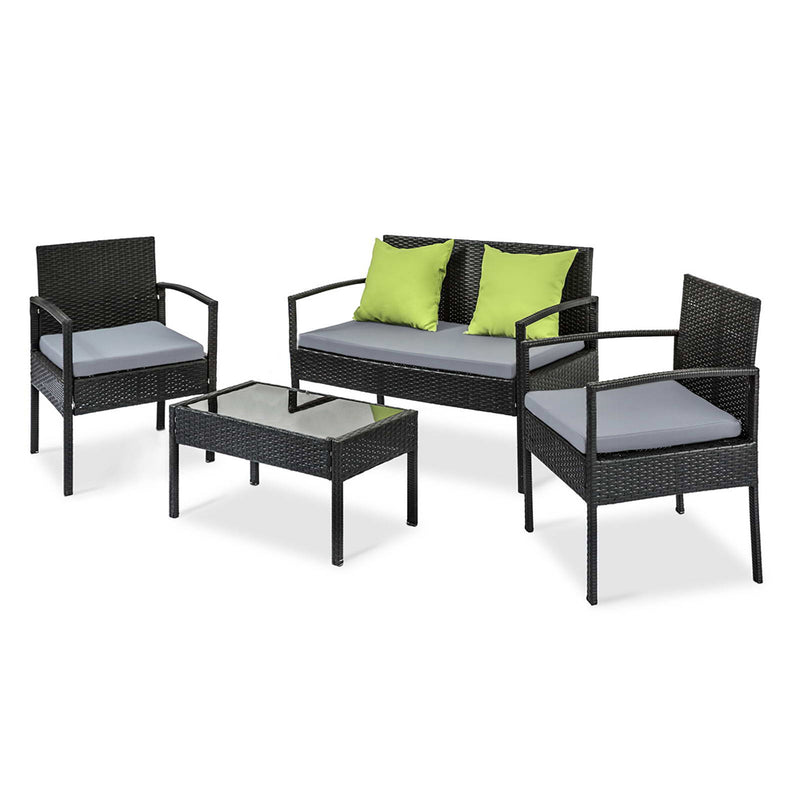 4 Seater Sofa Set Outdoor Furniture Lounge Setting Wicker