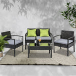 4 Seater Sofa Set Outdoor Furniture Lounge Setting Wicker