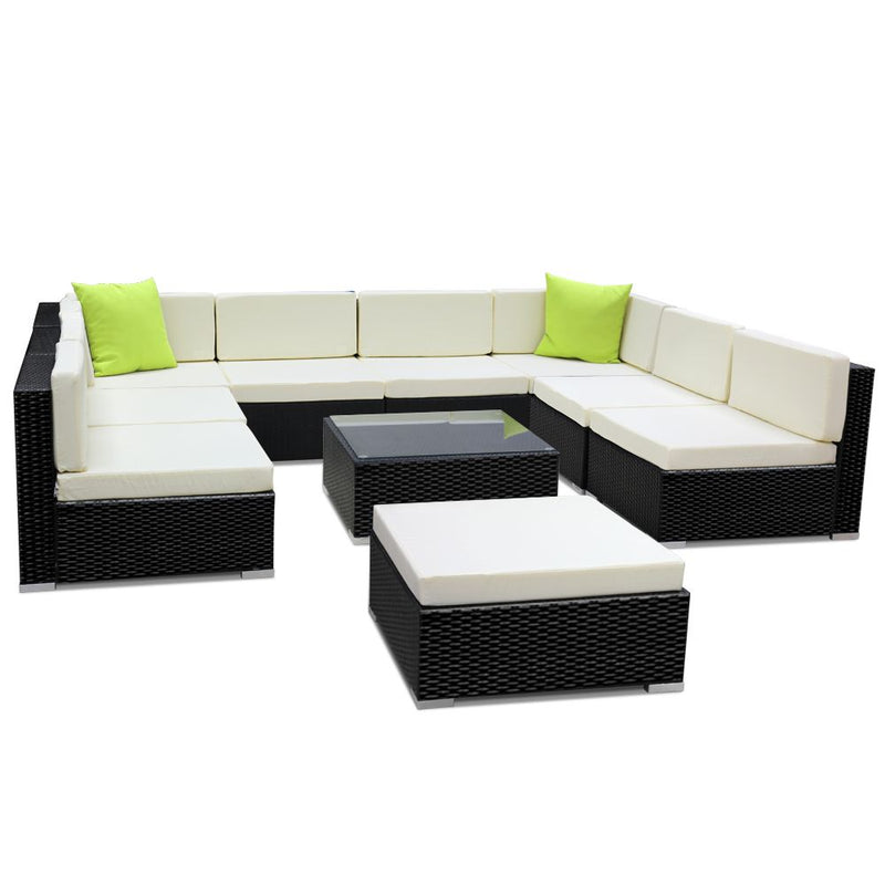 10PC Sofa Set with Storage Cover - Pay 50% deposit & we deliver