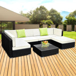 7PC Sofa Set Wicker Patio Lounge - Pay 50% deposit & we deliver