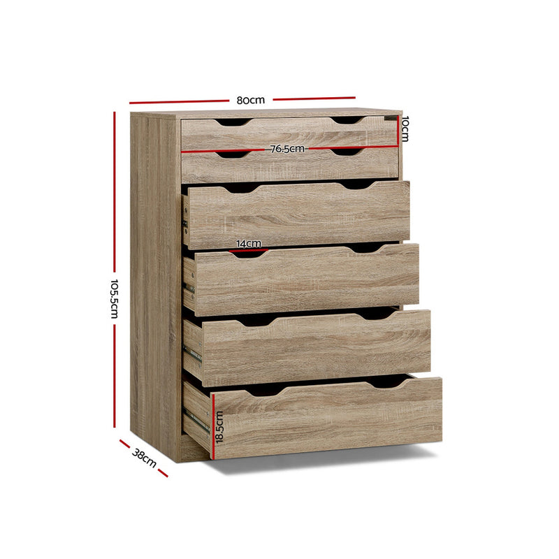 6 Chest of Drawers Tallboy Dresser - Pay 50% deposit & we deliver