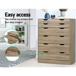 6 Chest of Drawers Tallboy Dresser - Pay 50% deposit & we deliver