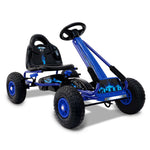 RIGO Kids Pedal Go Kart Car Ride On Toys Racing Bike Blue