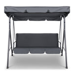 Gardeon Swing Chair with Canopy - Grey