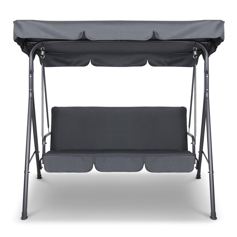 Gardeon Swing Chair with Canopy - Grey