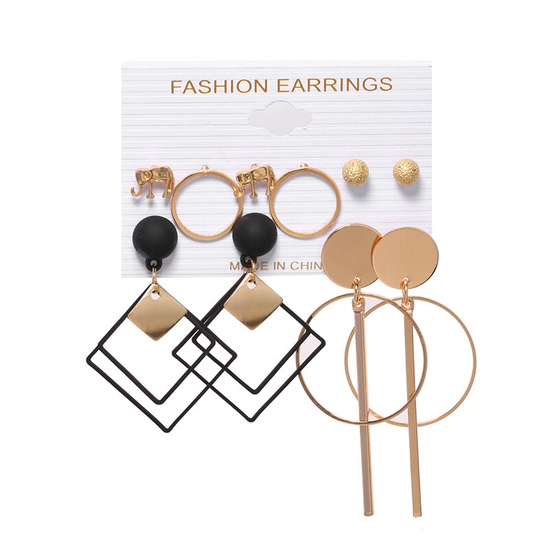 Acrylic Earrings For Women Bohemian Earrings Set