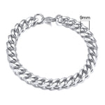 Unisex Simple 3-11mm Cuban Chain Bracelets