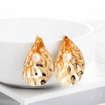 Summer Style Golden Drop Earrings For Women