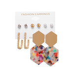 Acrylic Earrings For Women Bohemian Earrings Set