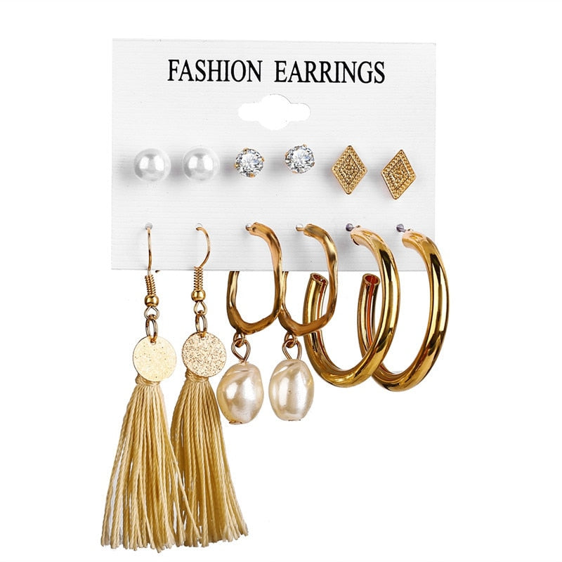 17KM Bohemian Tassel Earrings For Women