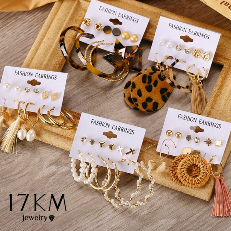 17KM Bohemian Tassel Earrings For Women