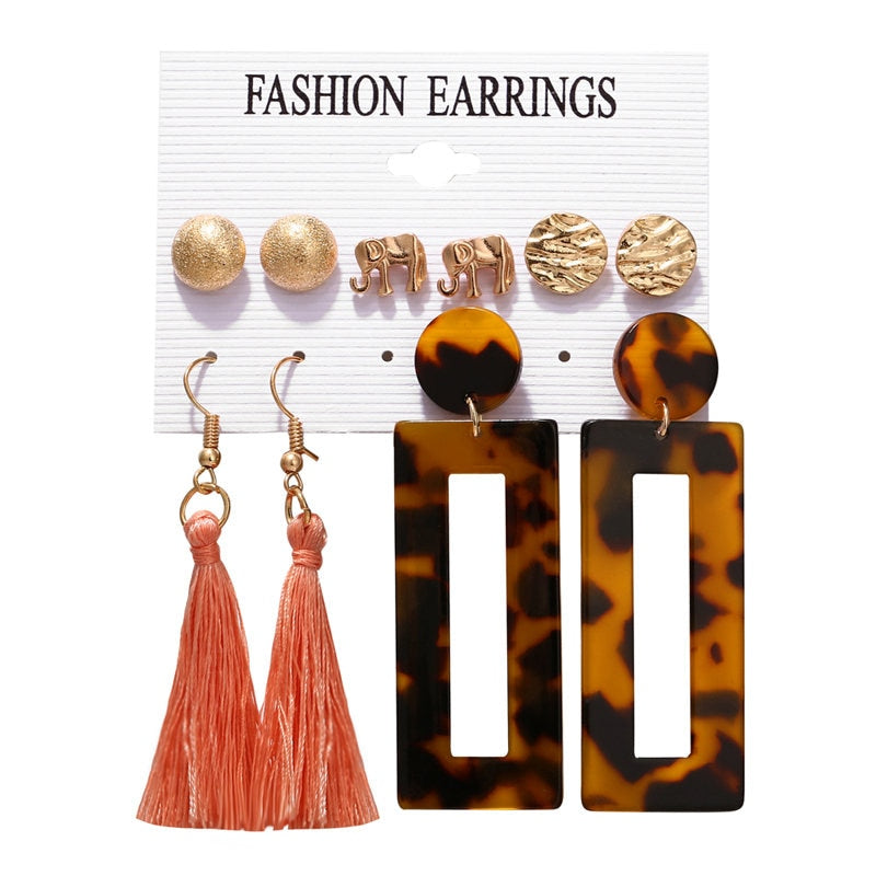 17KM Bohemian Tassel Earrings For Women