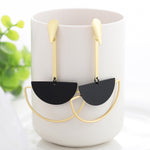 Summer Style Golden Drop Earrings For Women