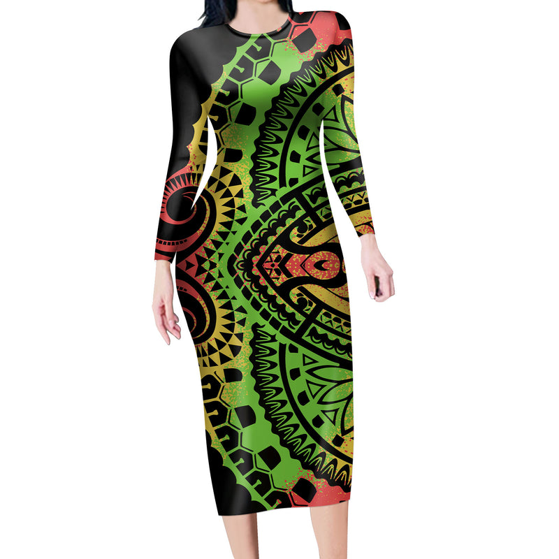 Beautiful Maxi Bodycon Women's Evening Dresses Long Sleeve