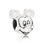 Silver Color Minnie Mickey Chain Crown Boy Pendant