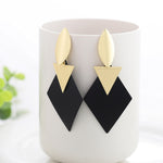 Summer Style Golden Drop Earrings For Women