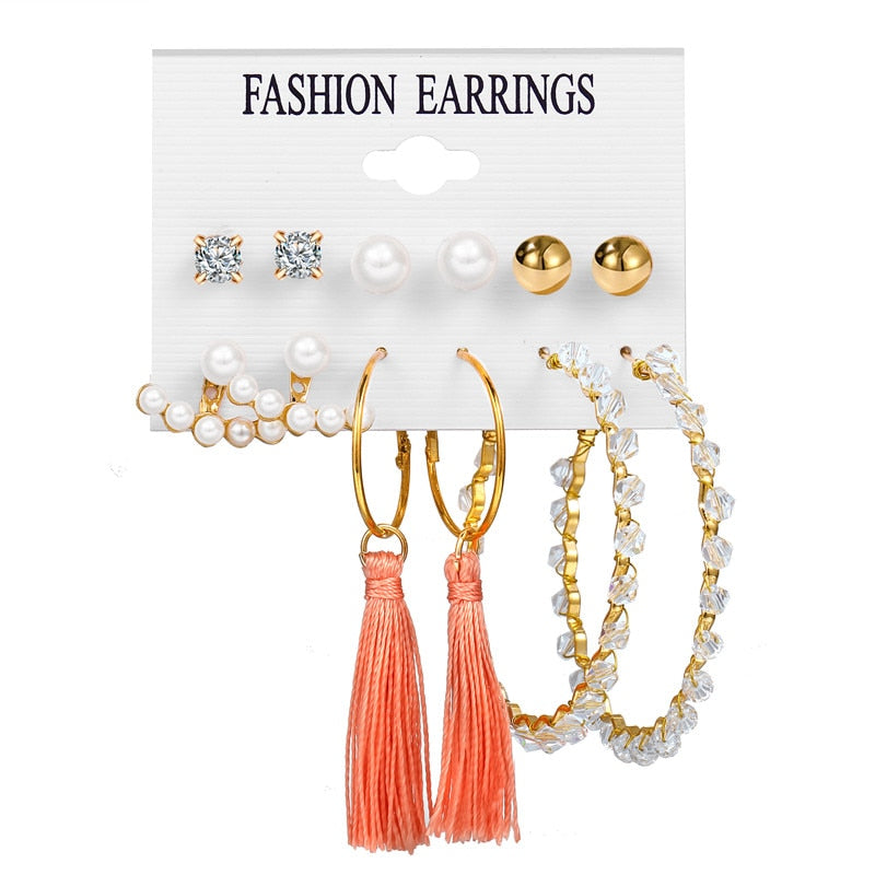 17KM Bohemian Tassel Earrings For Women