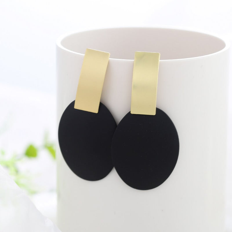 Summer Style Golden Drop Earrings For Women