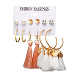 17KM Bohemian Tassel Earrings For Women