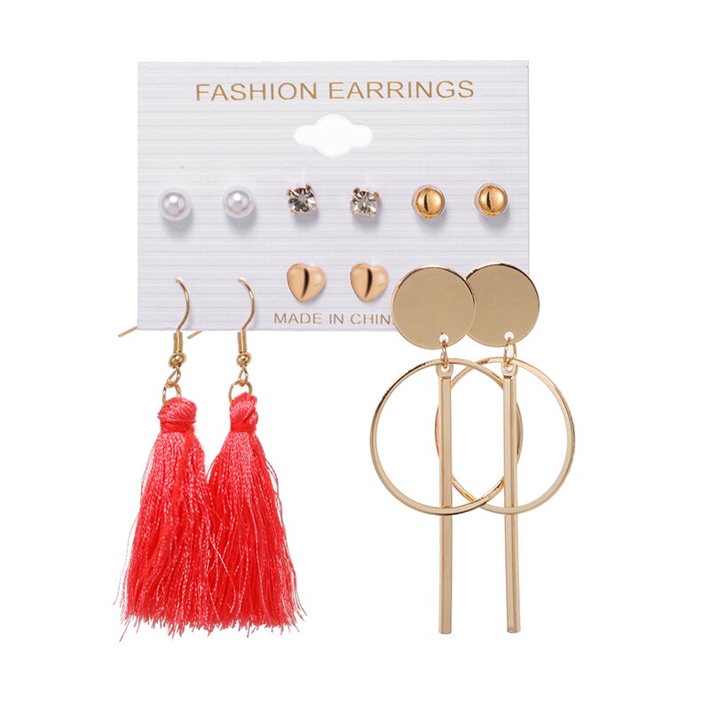 Acrylic Earrings For Women Bohemian Earrings Set