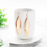 Summer Style Golden Drop Earrings For Women